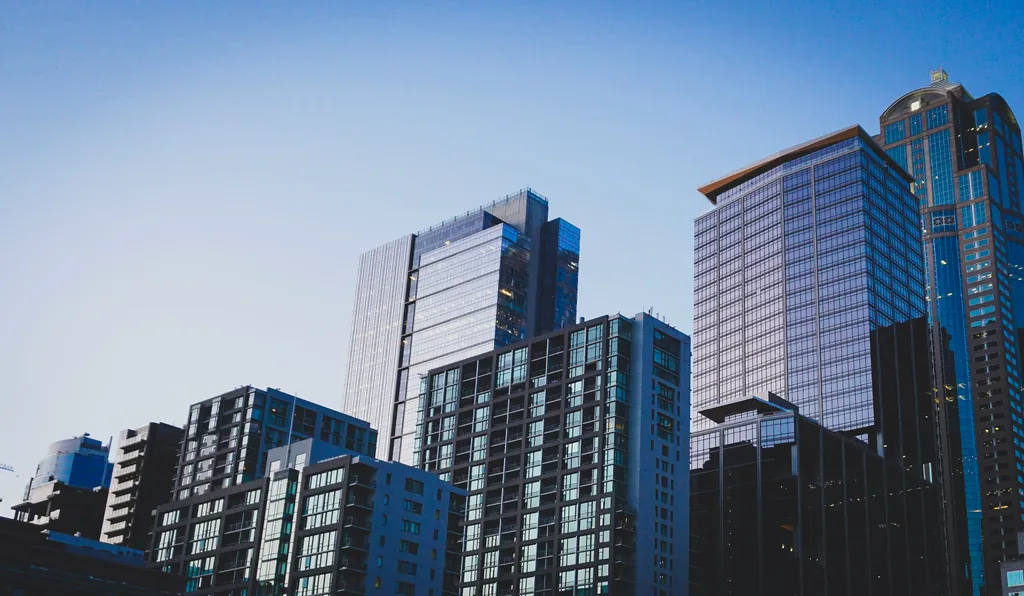 High rise towers of a completed development against the sky